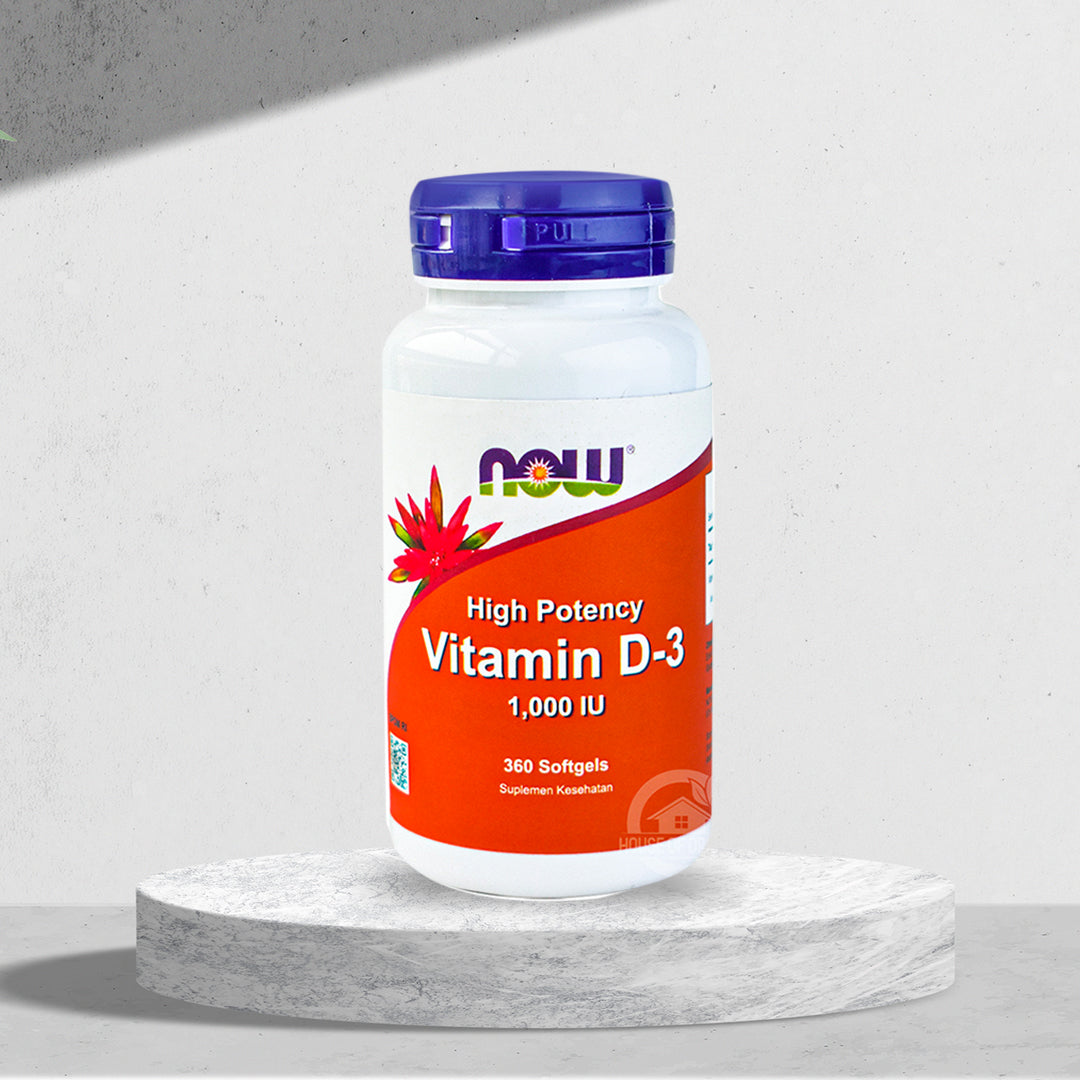 NOW Foods Vitamin D3 1000 IU 360 softgels