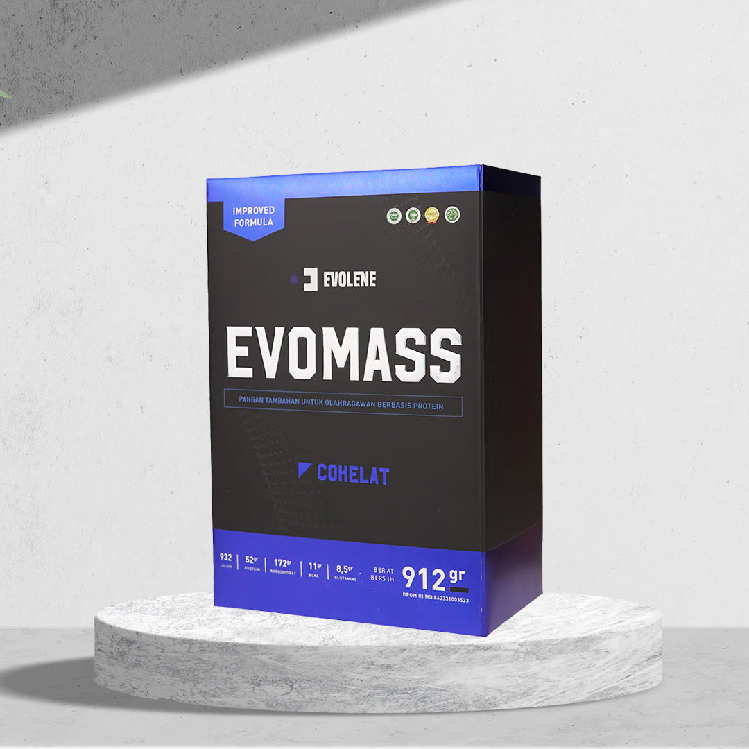 EVOLENE EVOMASS - Gainer Penambah Berat Badan 2Lb/912 Gram